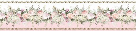 Бордюр бумажный «Симфония» Б-033 0.08x1.4 м, цветы, цвет мультиколор