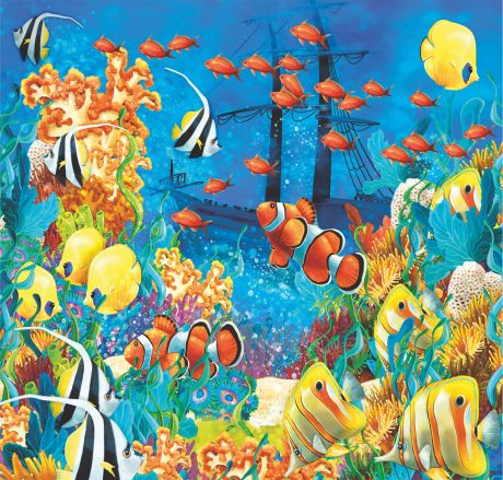 Фотообои Тайны морских глубин бумажные, 210x200 см