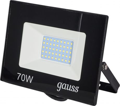 Прожектор светодиодный уличный Gauss Basic 70 Вт 6500К IP65, цвет чёрный