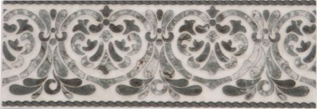 Бордюр настенный «Мрамор» 7x20 см цвет серый