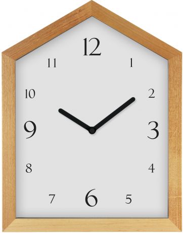 Часы настольные «Домик» 25х30 см цвет белый