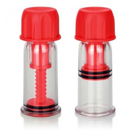 Помпы на соски из пластика COLT NIPPLE PRO-SUCKERS - RED
