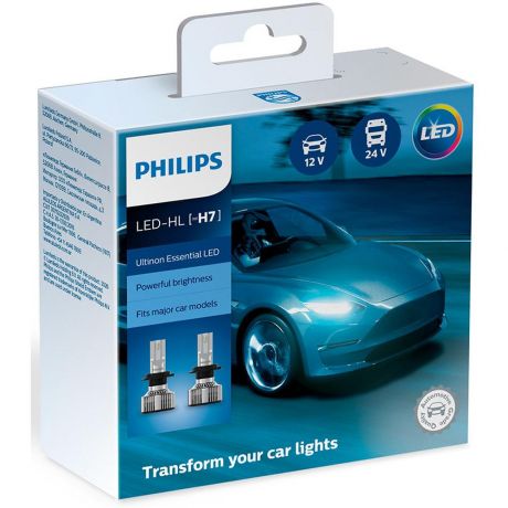 Автомобильная лампа Philips Ultinon Essential H7 LED 6500K 11972UE2X2 2 шт.