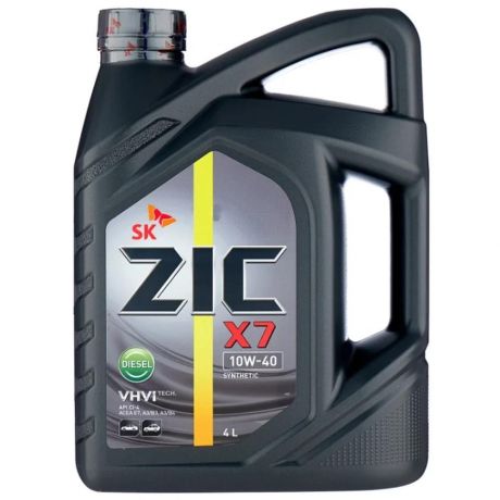 Масло моторное ZIC X7 DIESEL 10W-40 4 л