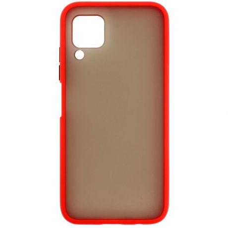 Чехол для Huawei P40 Lite\Nova 6 SE Zibelino Plastic Matte красная окантовка