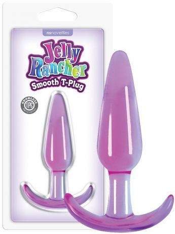 Анальная пробка Jelly Rancher T-Plug Smooth гладкая – фиолетовый
