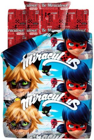 Комплект постельного белья Непоседа LadyBug Герои в масках 1.5-спальный наволочка 70*70см