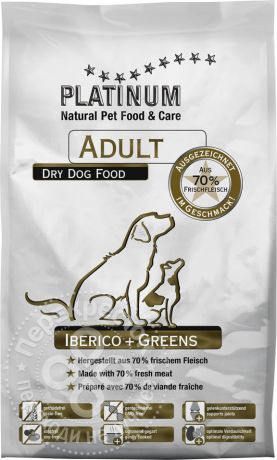 Сухой корм для собак Platinum Adult Свинина 5кг