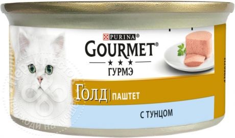 Корм для кошек Gourmet Gold Паштет с тунцом 85г (упаковка 12 шт.)
