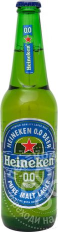 Пиво Heineken безалкогольное 0.0% 0.47мл (упаковка 6 шт.)