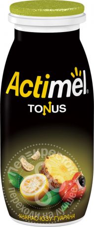 Напиток Actimel Tonus Ананас Юзу Гуарана 2.5% 100г (упаковка 6 шт.)