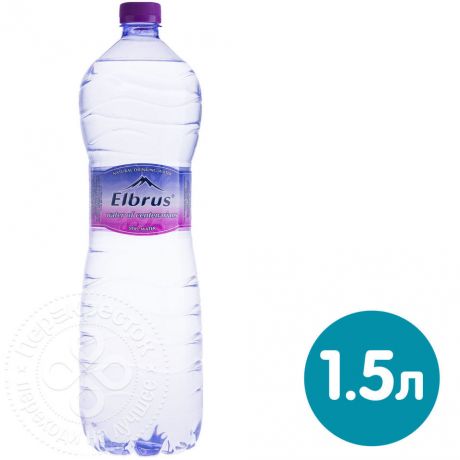Вода Эльбрус минеральная негазированная 1.5л (упаковка 6 шт.)