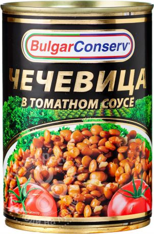 Чечевица BulgarConserv в томатном соусе 400г