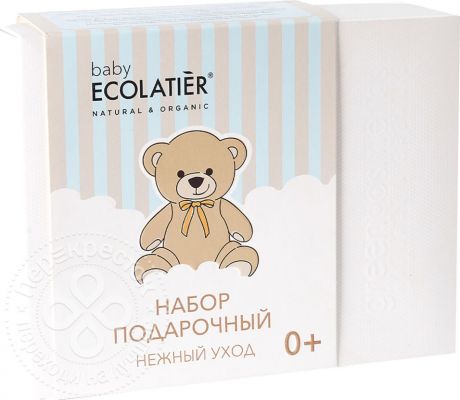 Подарочный набор Ecolatier Pure Baby 0+ Гель-пенка От макушки до пяточек 150мл +Детский крем Ежедневный уход 75мл