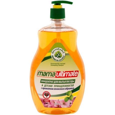 Mama Ultimate Концентрат для мытья посуды Японский абрикос, 1 л.