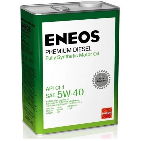 Масло моторное ENEOS Premium Diesel CI-4 5W-40 4 л