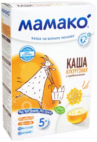 Каша Мамако Кукурузная с пребиотиками на козьем молоке 200г
