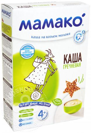 Каша Мамако Гречневая на козьем молоке 200г