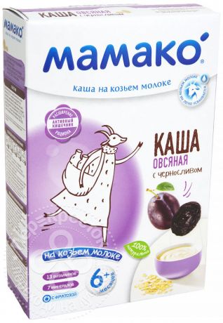 Каша Мамако Овсяная с черносливом на козьем молоке 200г