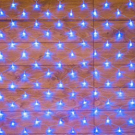 Гирлянда светодиодная Neon-Night Сеть 150 LED свечение синее 1,5х1,5 м (215-123)