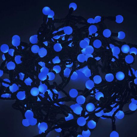 Гирлянда светодиодная Neon-Night Мультишарики 200 LED свечение синее d1,75 см 20 м уличная (303-503)