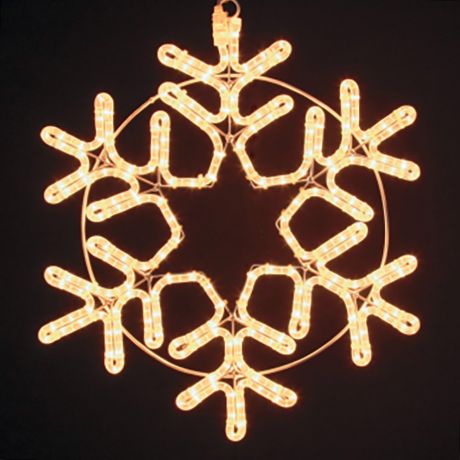 Украшение светодиодное фигура Neon-Night Снежинка свечение теплое белое 55 см уличное (501-324)