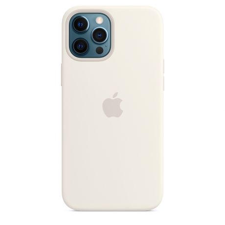 Клип-кейс Apple Silicone Case with MagSafe для iPhone 12 Pro Max (белый)