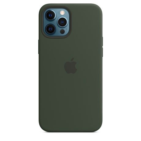 Клип-кейс Apple Silicone Case with MagSafe для iPhone 12 Pro Max (кипрский зеленый)