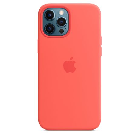 Клип-кейс Apple Silicone Case with MagSafe для iPhone 12 Pro Max (розовый цитрус)