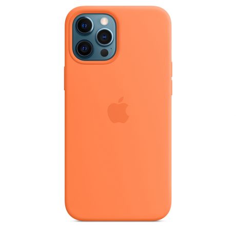 Клип-кейс Apple Silicone Case with MagSafe для iPhone 12 Pro Max (кумкват)