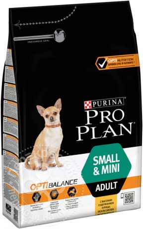 Сухой корм для собак Pro Plan Optibalance Small&Mini Adult с курицей и рисом 3кг