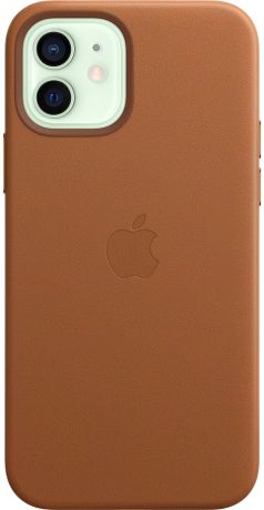 Клип-кейс Apple Leather Case with MagSafe для iPhone 12/12 Pro (золотисто-коричневый)