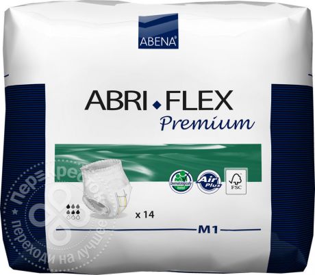 Подгузники для взрослых Abena Abri-Flex 1 размер M 14шт