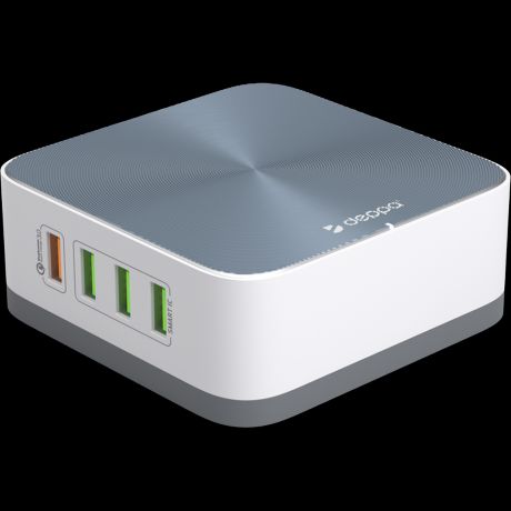Сетевое зарядное устройство Deppa 11394, 8 USB, 10A White