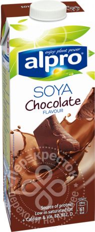Напиток соевый Alpro Soya Шоколадный 1л (упаковка 8 шт.)