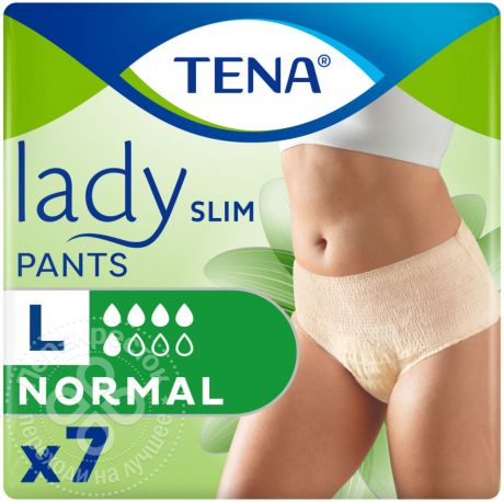 Впитывающие трусы Tena Lady Slim Pants Normal для женщин размер L 7шт (упаковка 3 шт.)