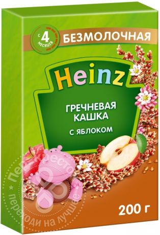 Кашка Heinz Гречневая с яблоком 200г (упаковка 3 шт.)