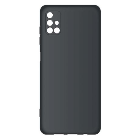 Чехол (клип-кейс) BORASCO Microfiber Case, для Samsung Galaxy M31s, черный [39304]