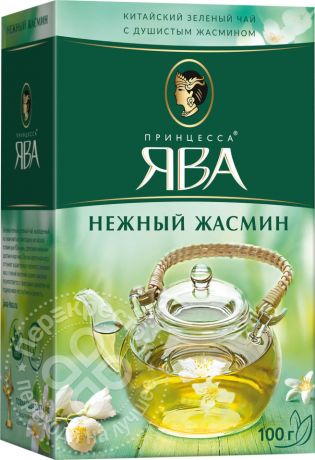 Чай зеленый Принцесса Ява Нежный Жасмин 100г (упаковка 3 шт.)