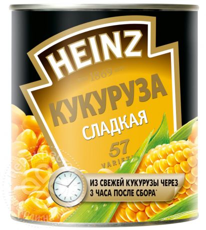 Кукуруза Heinz Сладкая 340г (упаковка 6 шт.)
