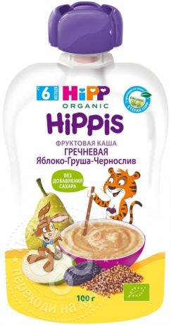 Пюре HiPP Гречневая каша с фруктами 100гр (упаковка 3 шт.)