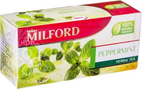 Чай травяной Milford Peppermint 20 пак (упаковка 3 шт.)