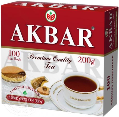 Чай черный Akbar 100 Years байховый 100 пак