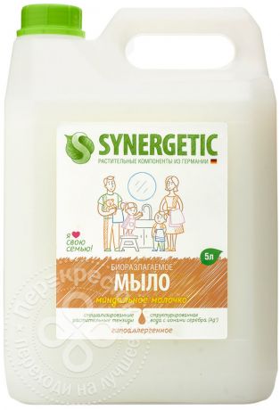 Мыло жидкое Synergetic Миндальное молочко 5л
