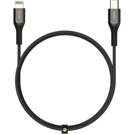 Кабель для Apple USB-C - Lightning Aukey Kevlar CB-AKL3 1.2м черный