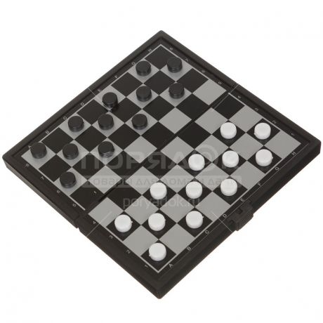 Игра настольная Шашки магнитные 139-001, 13х13 см