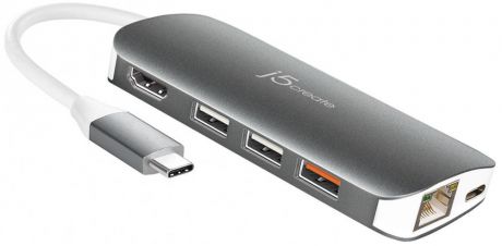 j5create USB-C Multi Adapter-HDMI (темно-серебристый)