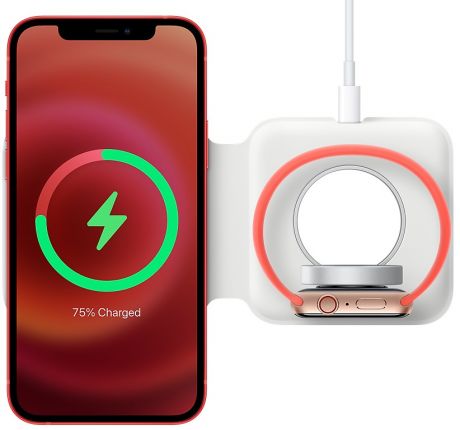 Беспроводное зарядное устройство Apple MagSafe Duo Charger (белый)