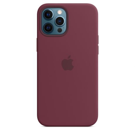 Клип-кейс Apple Silicone Case with MagSafe для iPhone 12 Pro Max (сливовый)