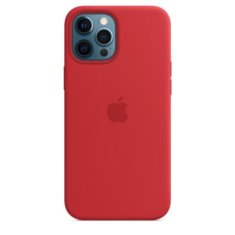 Клип-кейс Apple Silicone Case with MagSafe для iPhone 12 Pro Max ((PRODUCT)RED)